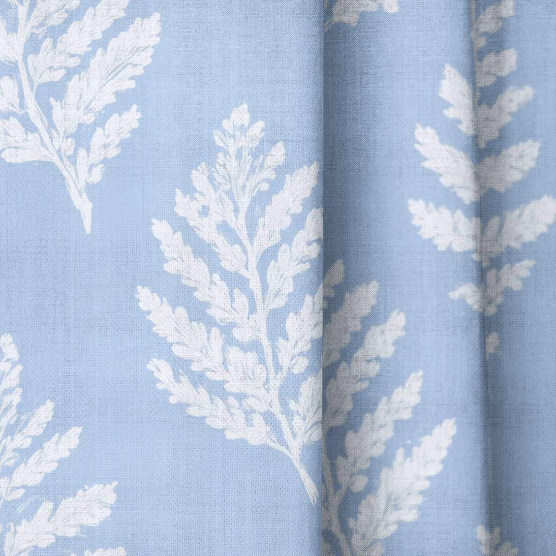 Periwinkle Branches - Drapery - Benton Lane Home - Lemon Park