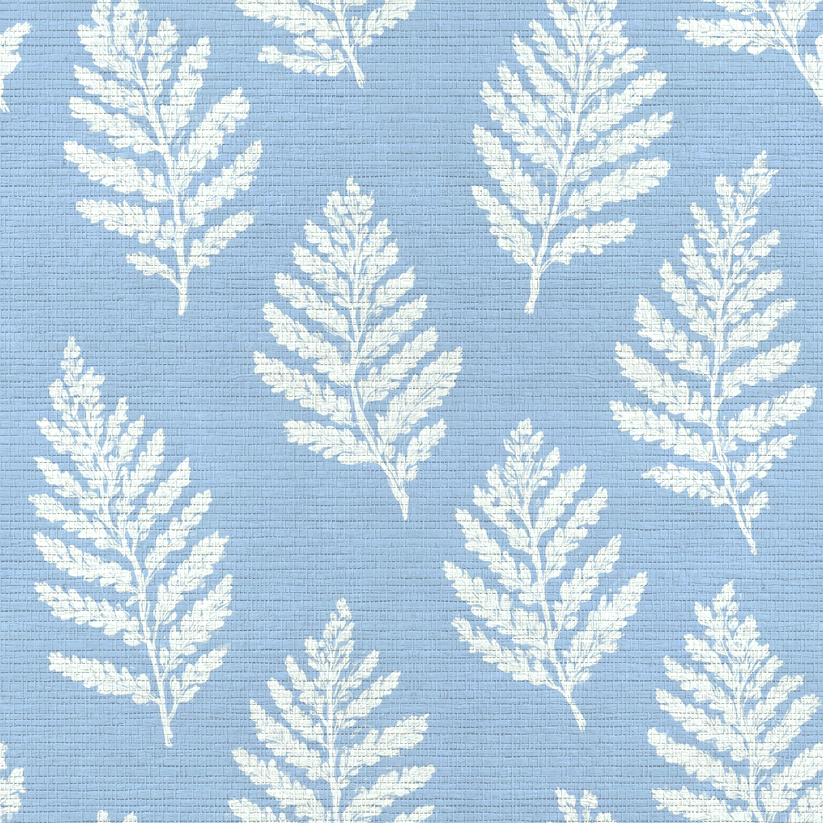 Periwinkle Branches Faux Grasscloth Wallpaper - Lemon Park