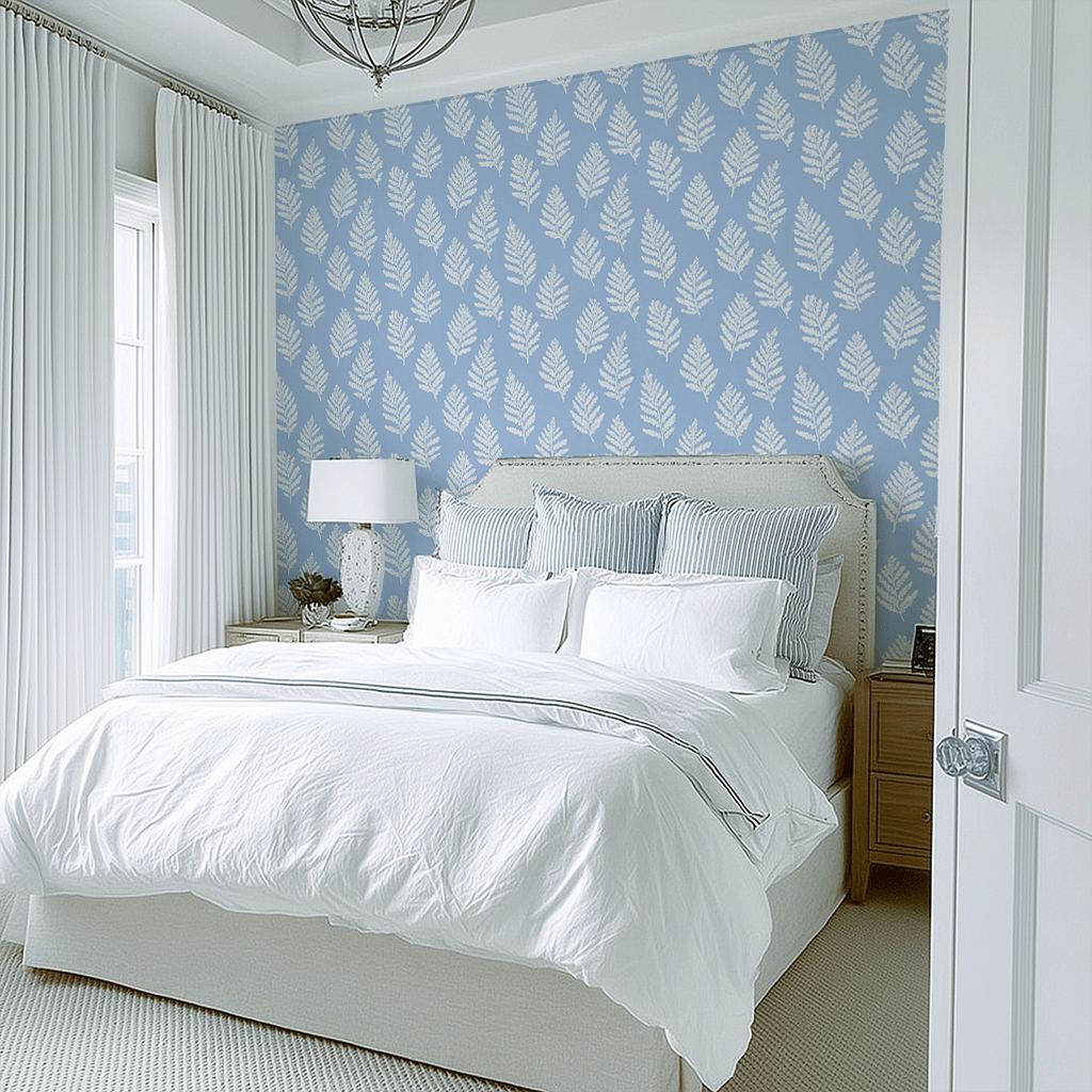 Periwinkle Branches Wallpaper - Benton Lane Home - Lemon Park