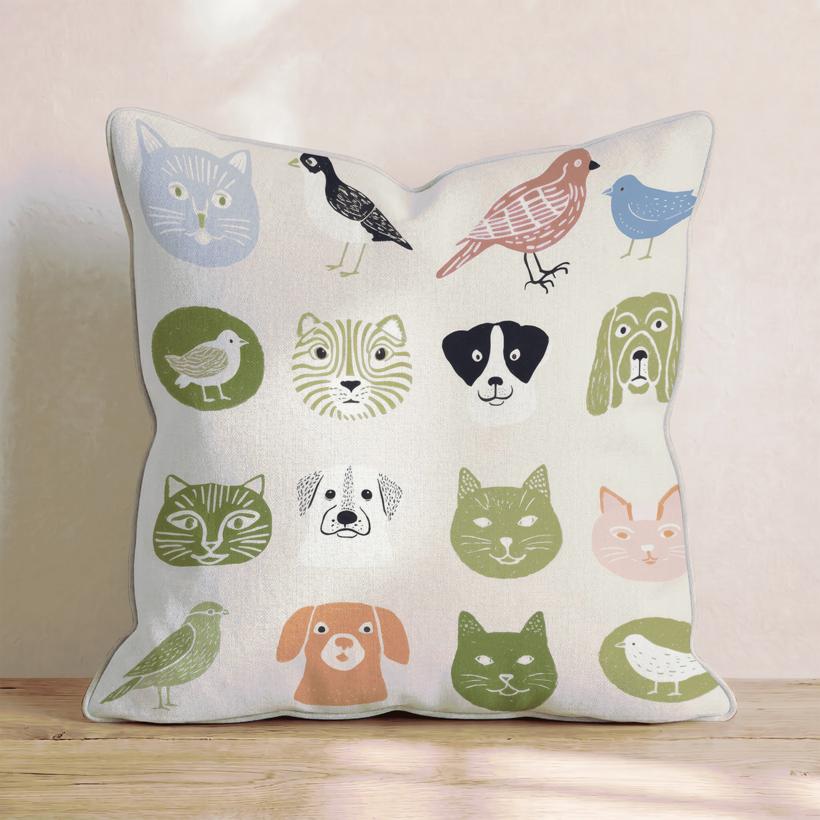 Pet Portraits Throw Pillow - Benton Lane Home - Hillcroft Home