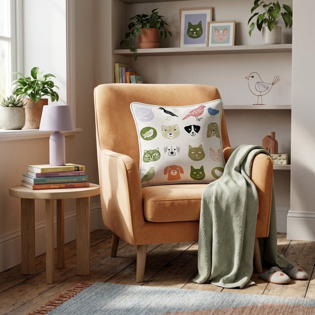 Pet Portraits Throw Pillow - Benton Lane Home - Hillcroft Home