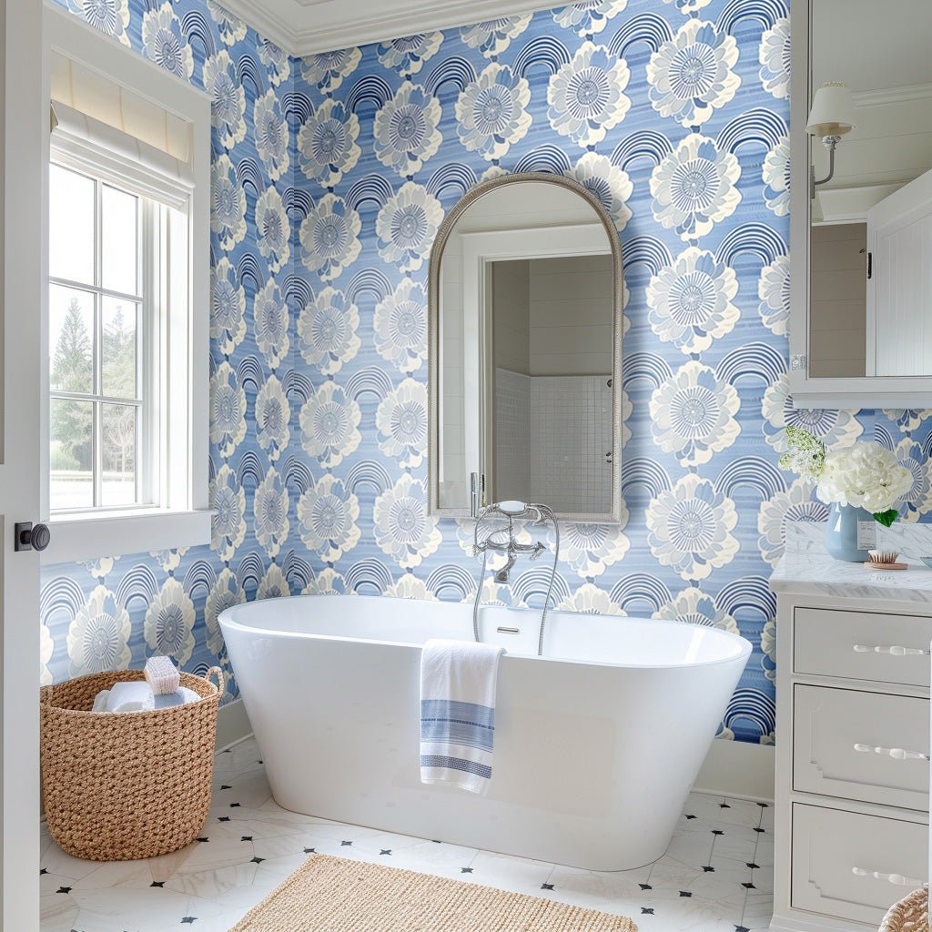 Petal Arches Wallpaper - Benton Lane Home - Painted Paper