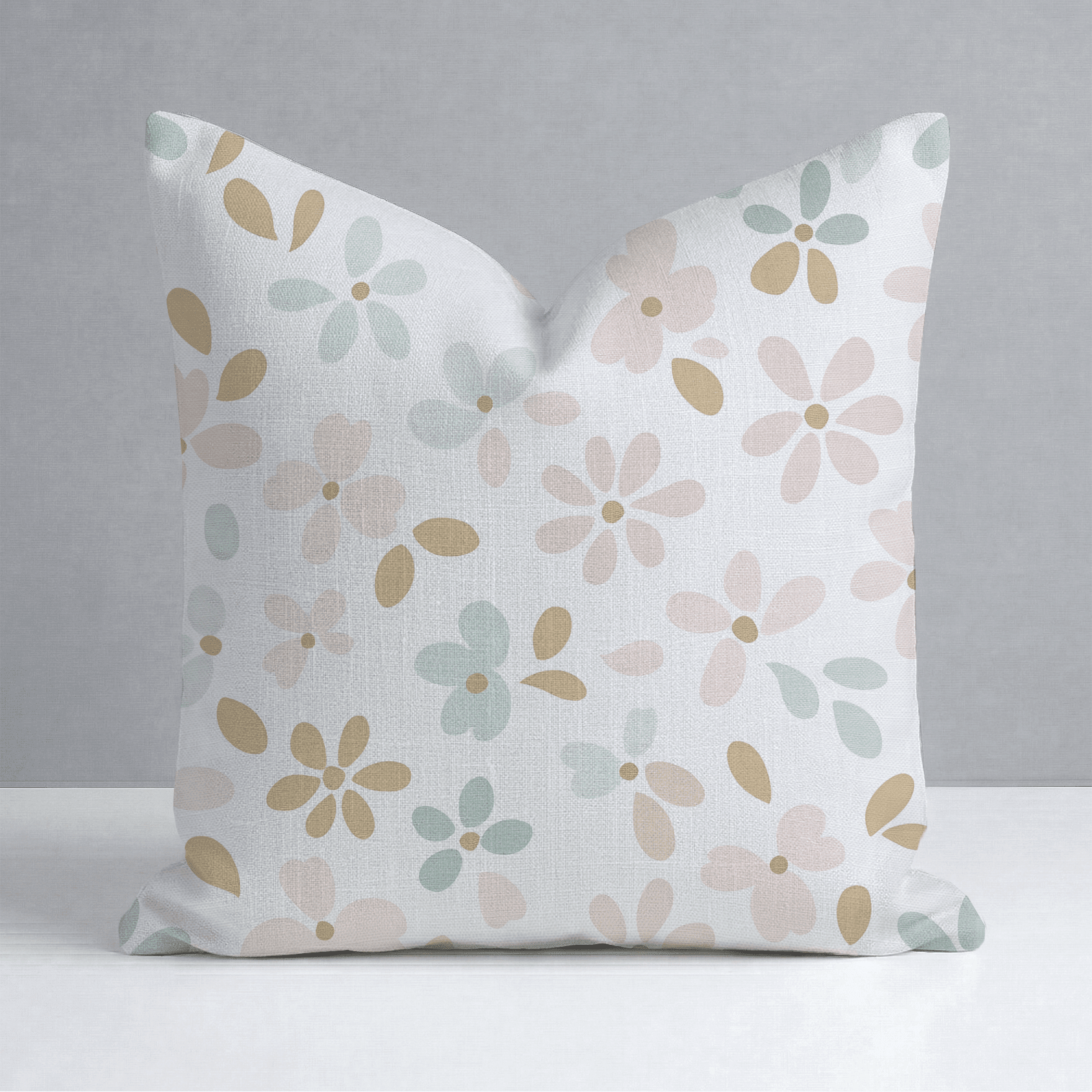 Petal Dots Throw Pillow - Benton Lane Home - Lemon Park