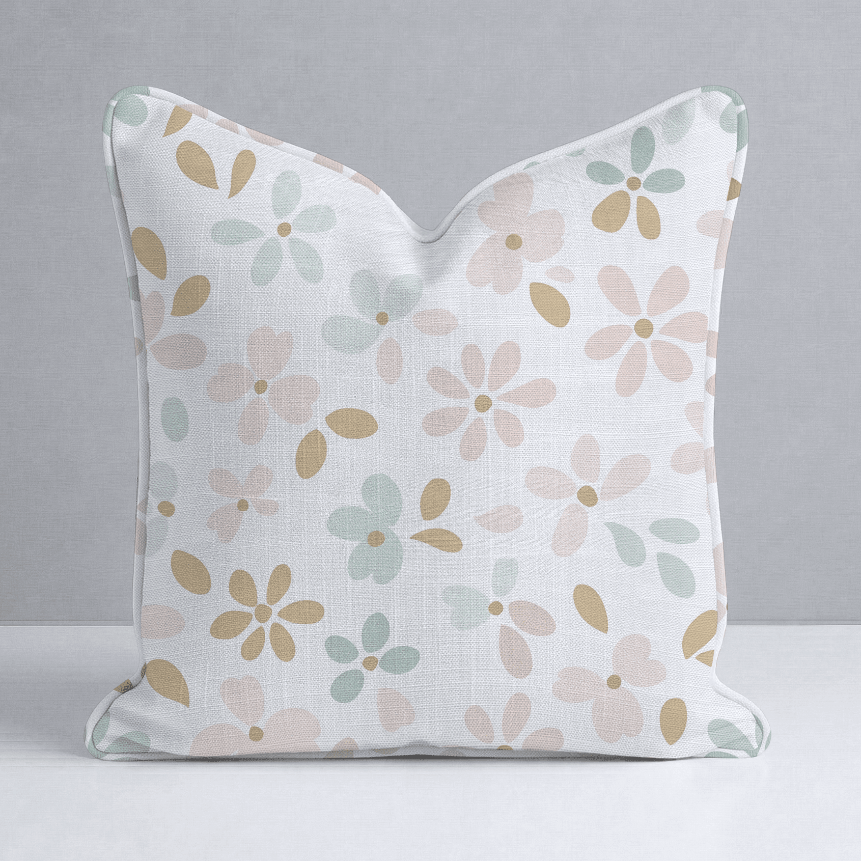 Petal Dots Throw Pillow - Benton Lane Home - Lemon Park