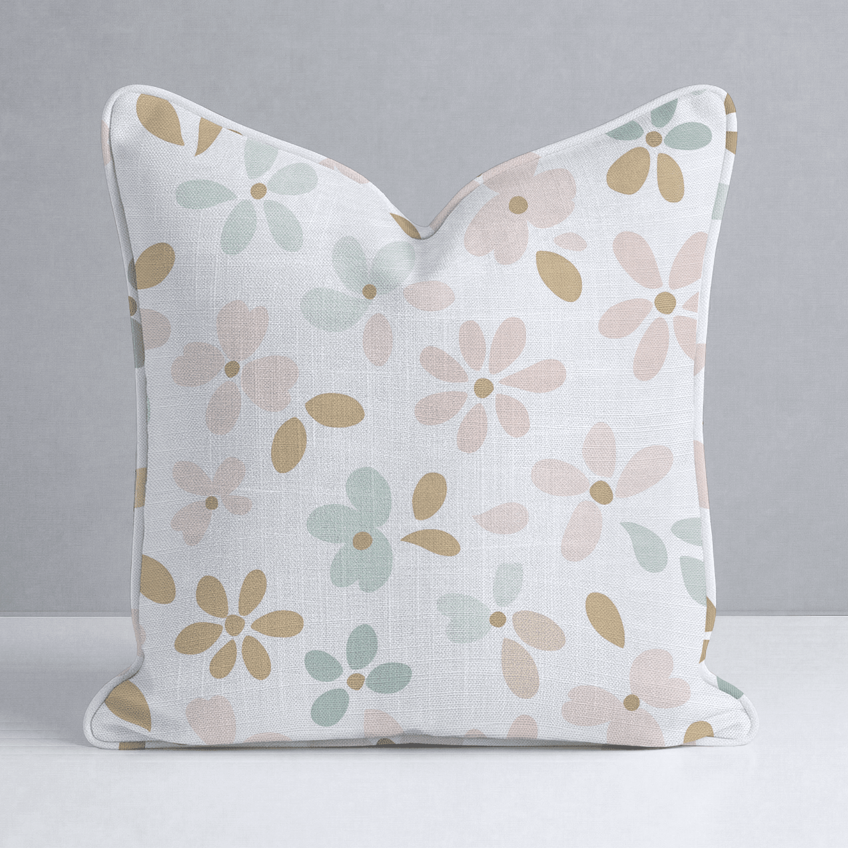 Petal Dots Throw Pillow - Benton Lane Home - Lemon Park