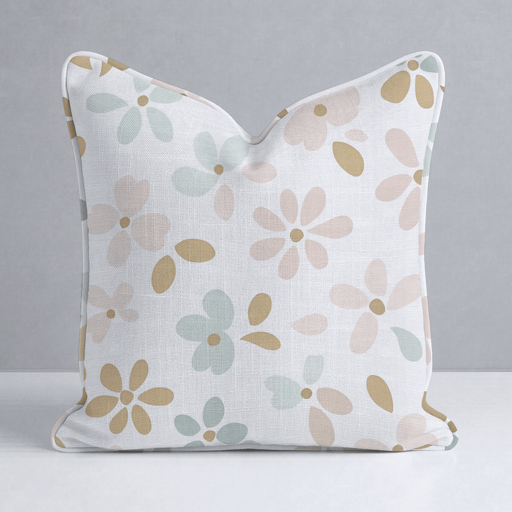 Petal Dots Throw Pillow - Benton Lane Home - Lemon Park