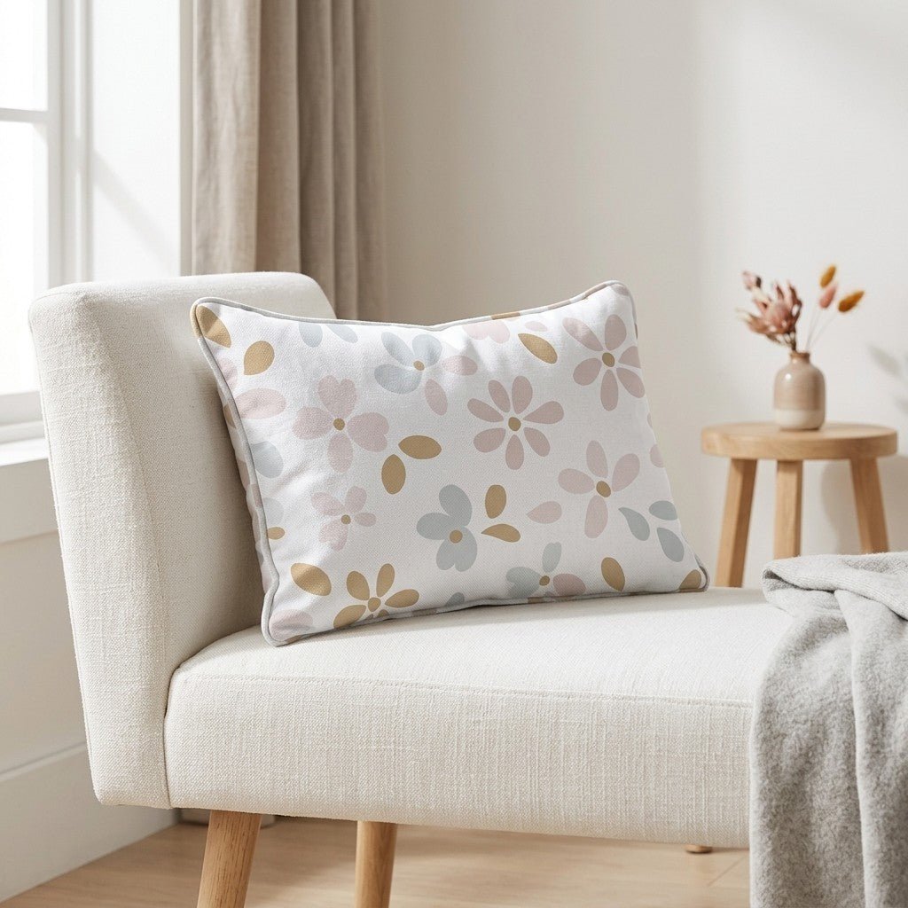 Petal Dots Throw Pillow - Benton Lane Home - Lemon Park