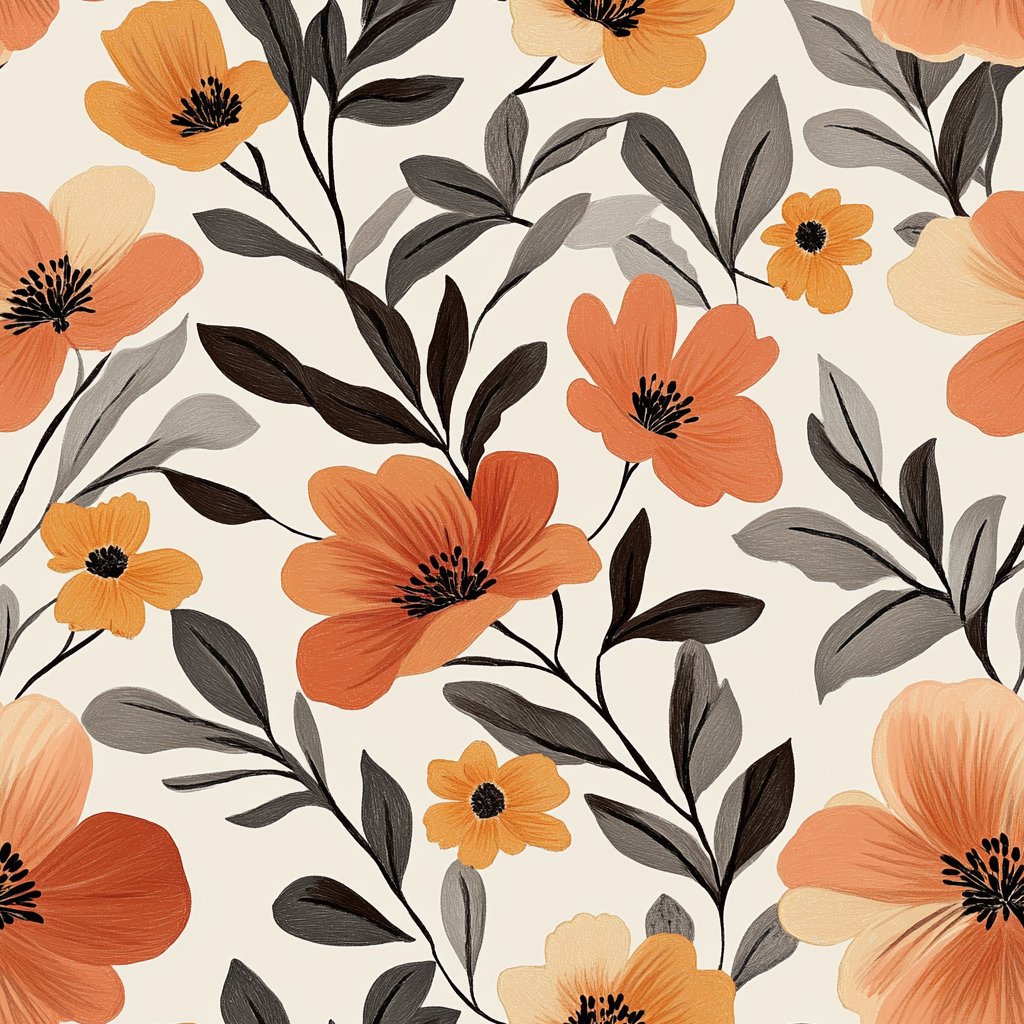 Petal Harmony - Painted Paper
