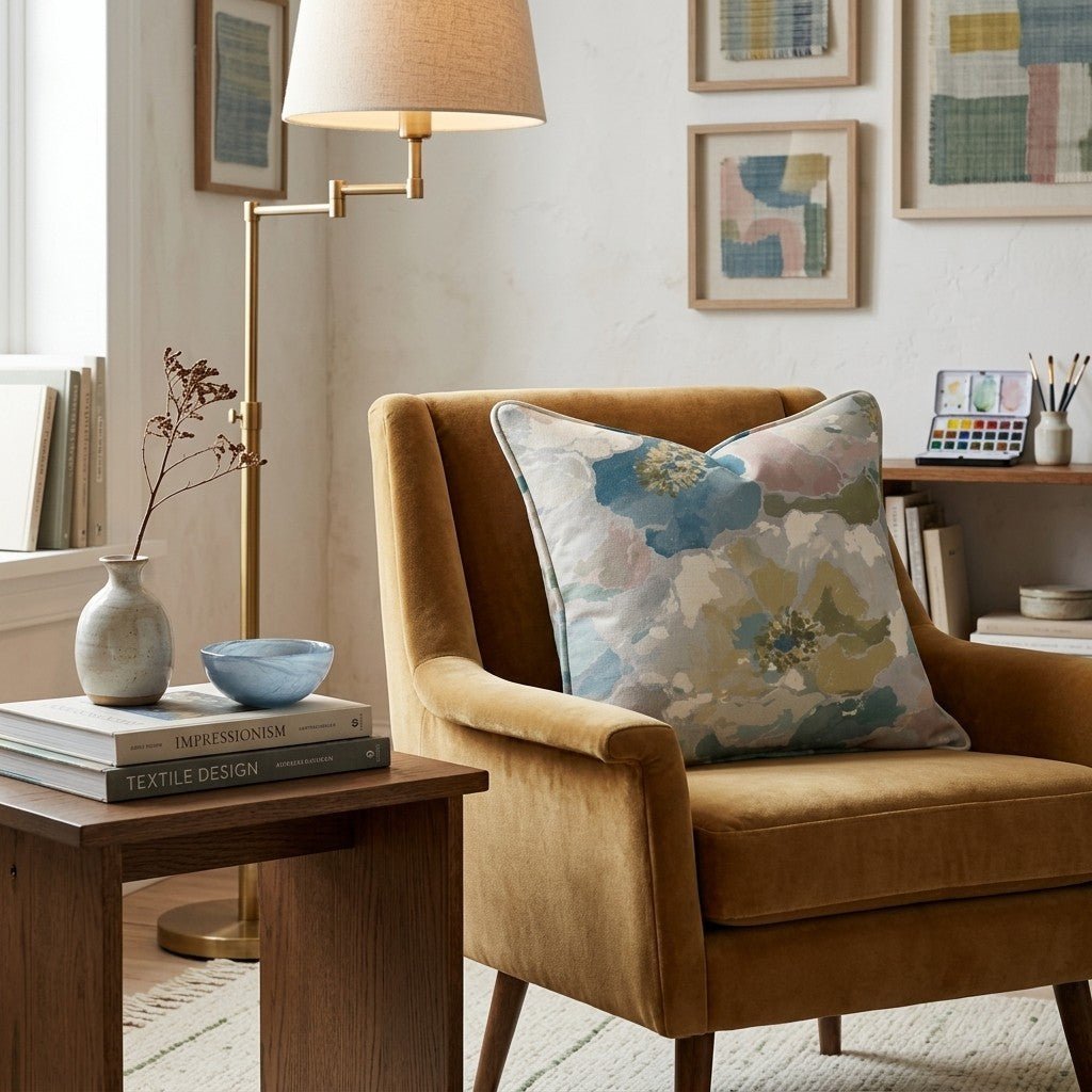 Petal Press Throw Pillow - Benton Lane Home - Hillcroft Home