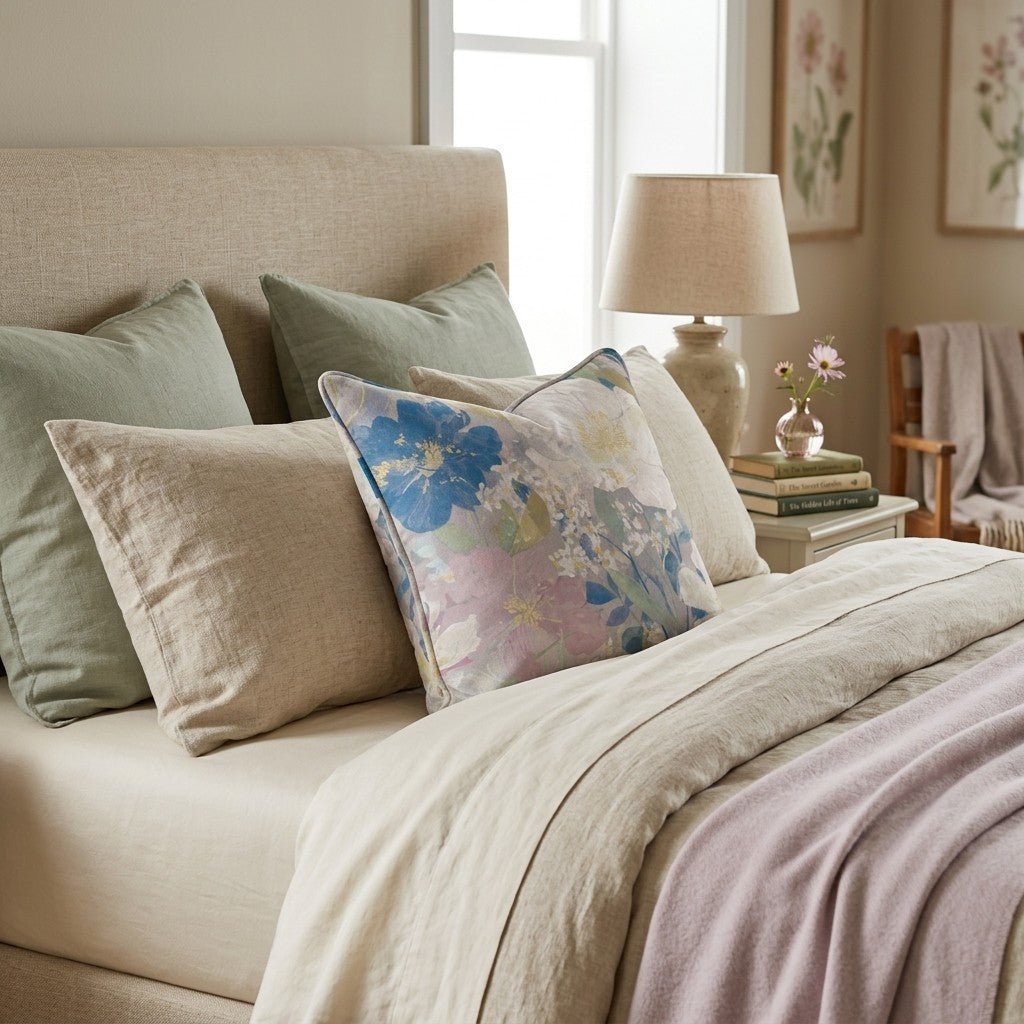 Petal Toss Throw Pillow - Benton Lane Home - Hillcroft Home