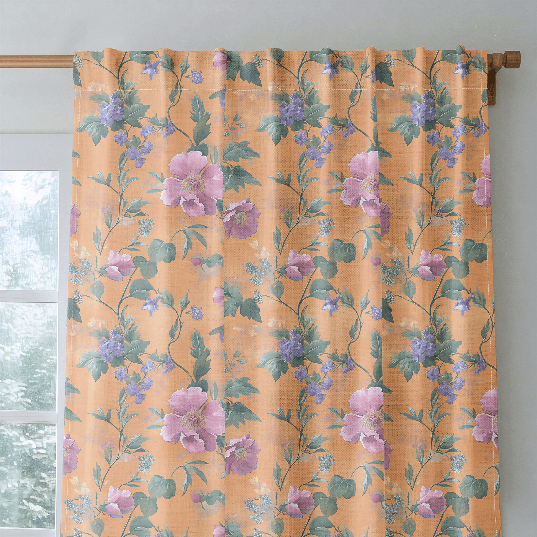Petals & Persimmons - Drapery - Lemon Park