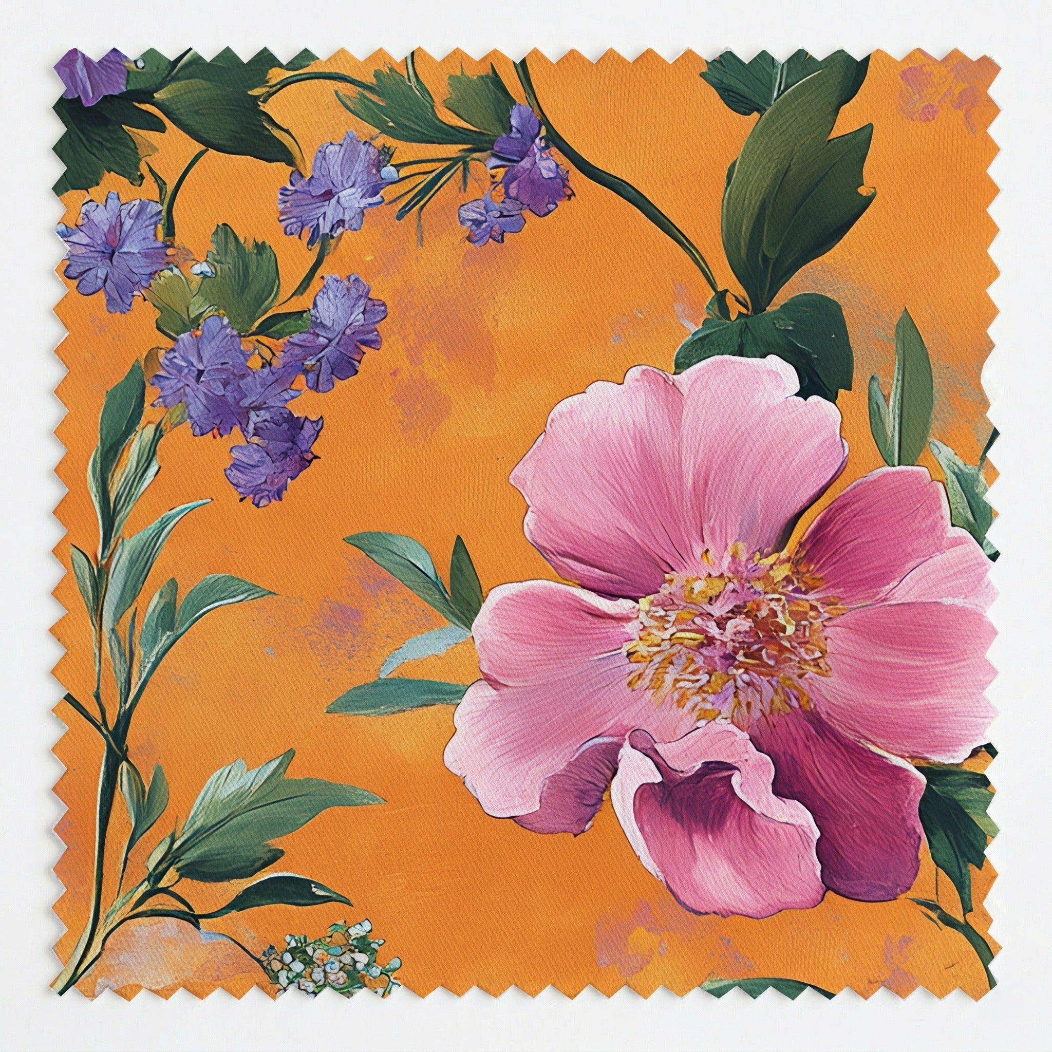 Petals & Persimmons - Fabric - Lemon Park
