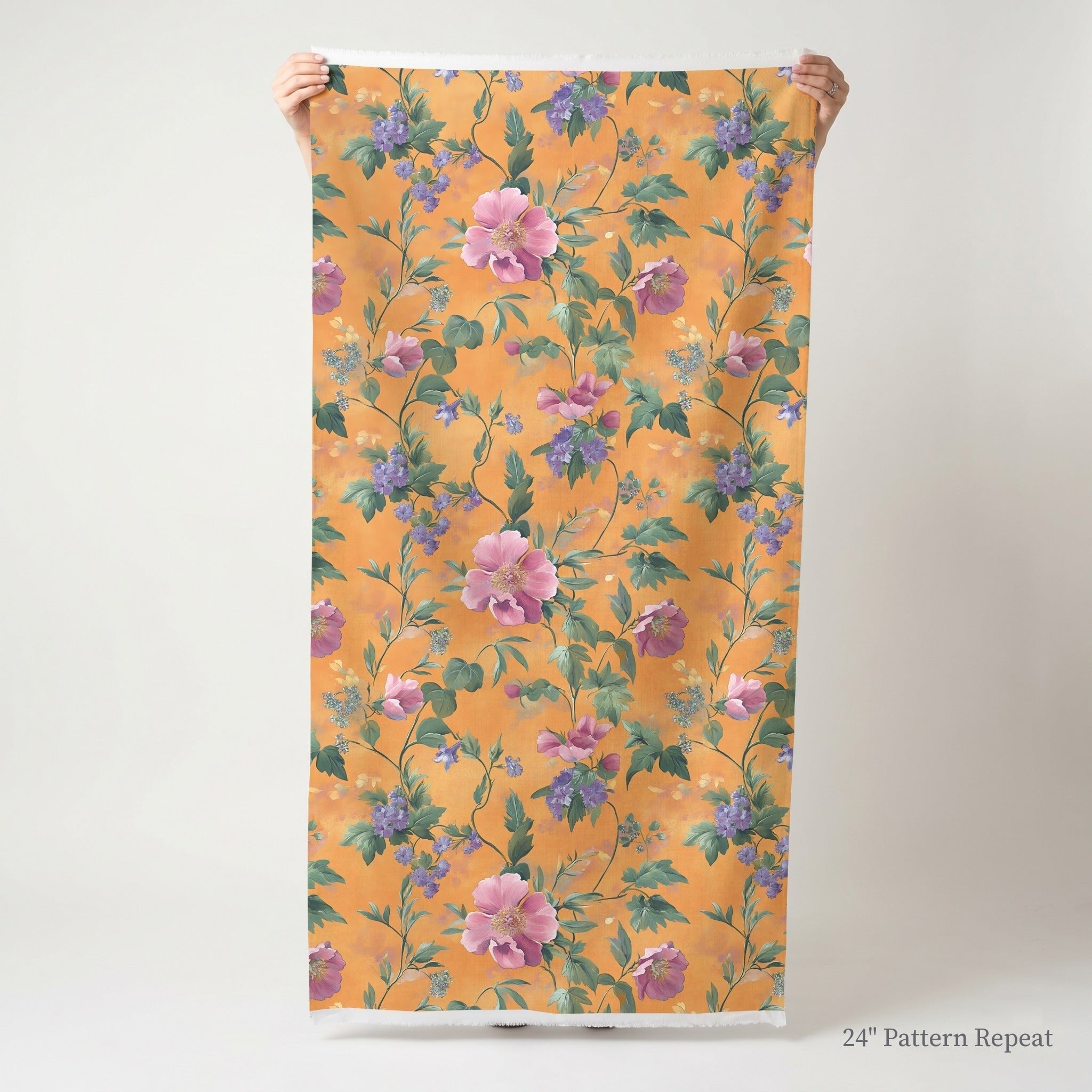 Petals & Persimmons - Fabric - Benton Lane Home - Lemon Park