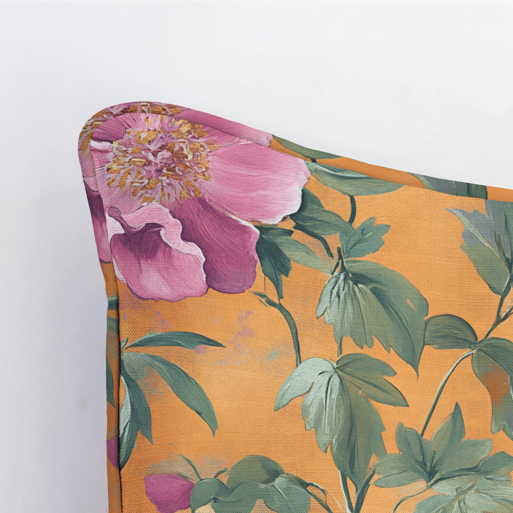 Petals & Persimmons Throw Pillow - Benton Lane Home - Lemon Park