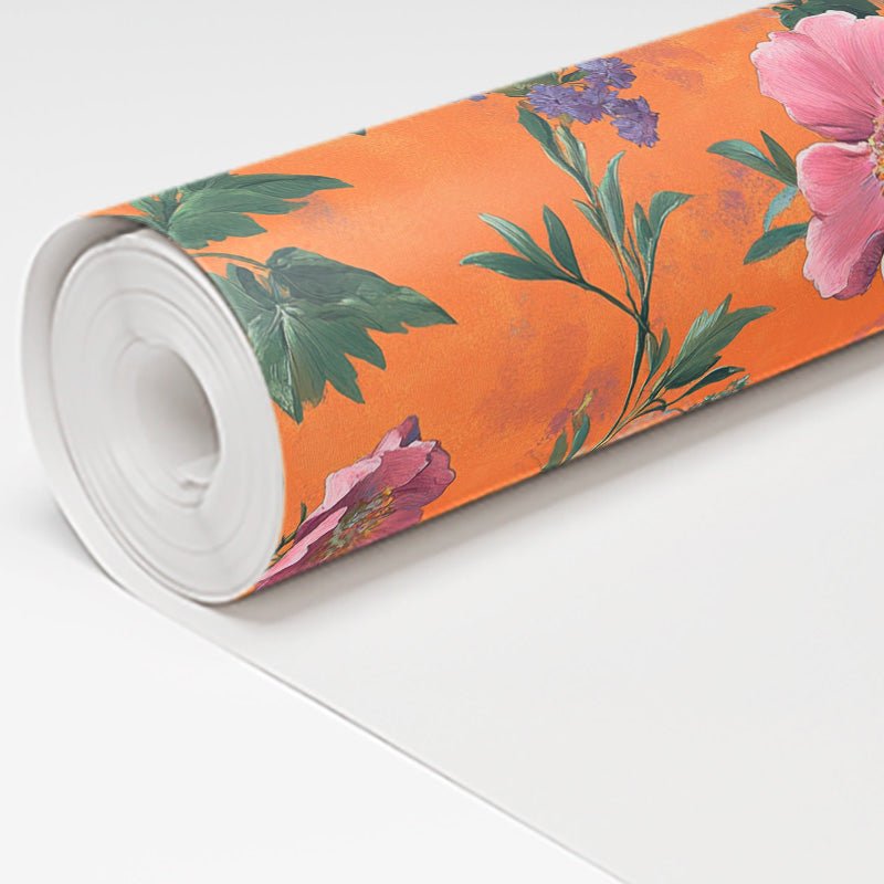 Petals & Persimmons Wallpaper - Lemon Park