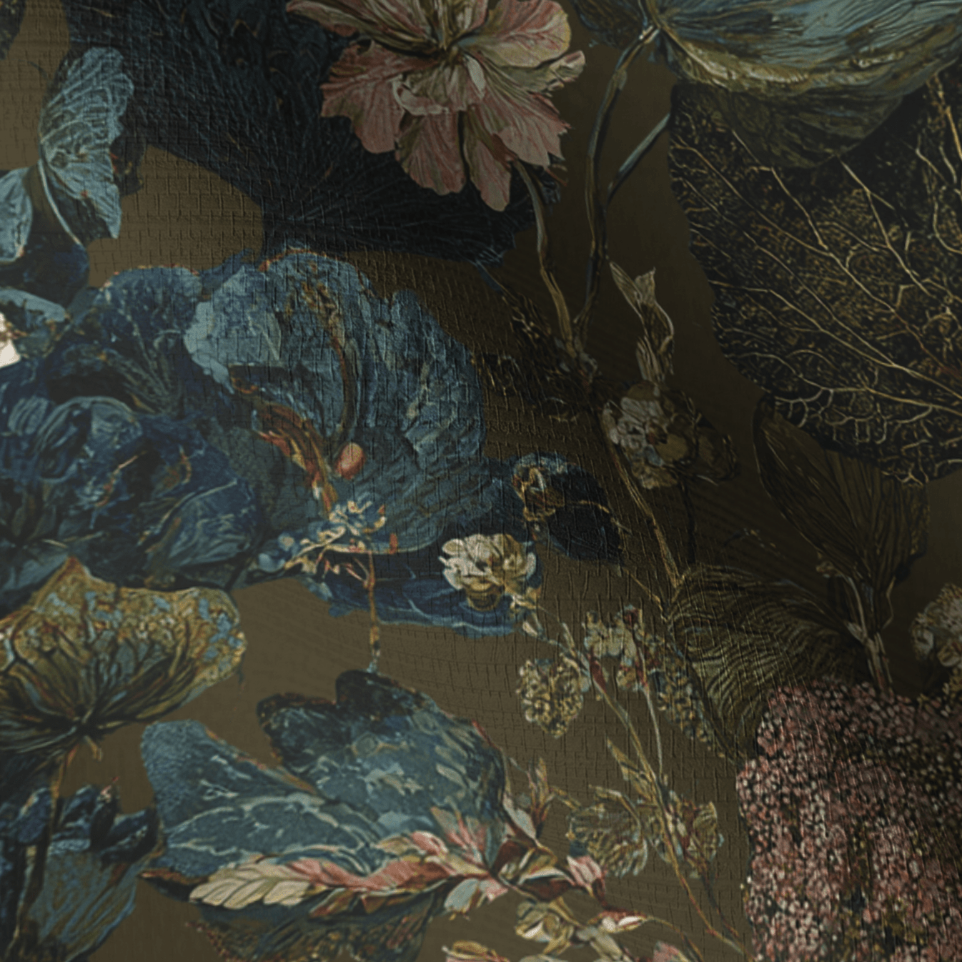 Petalwood Faux Grasscloth Wallpaper - Painted Paper