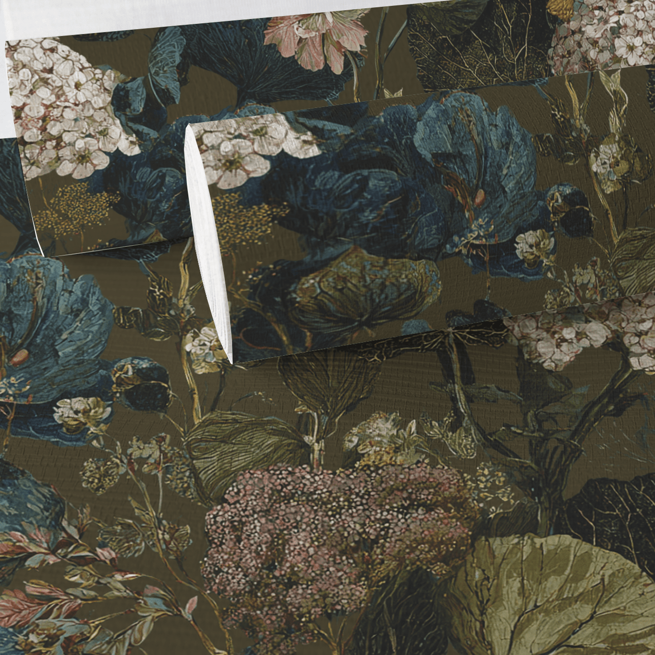 Petalwood Faux Grasscloth Wallpaper - Painted Paper