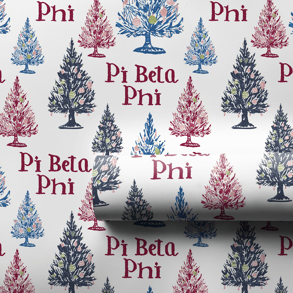 Pi Beta Fir - ever - Wrapping Paper - Benton Lane Home - Lemon Park