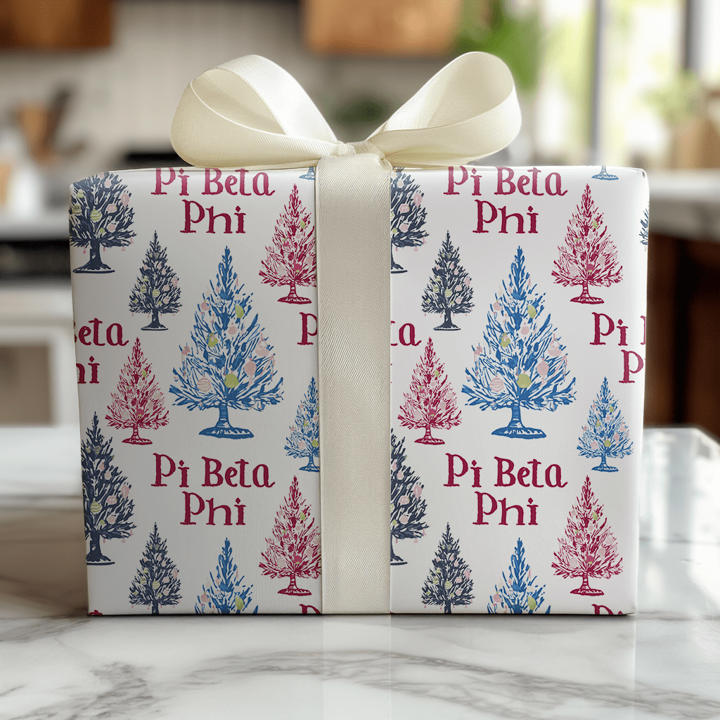 Pi Beta Fir - ever - Wrapping Paper - Benton Lane Home - Lemon Park