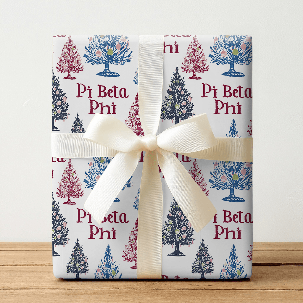 Pi Beta Fir - ever - Wrapping Paper - Benton Lane Home - Lemon Park