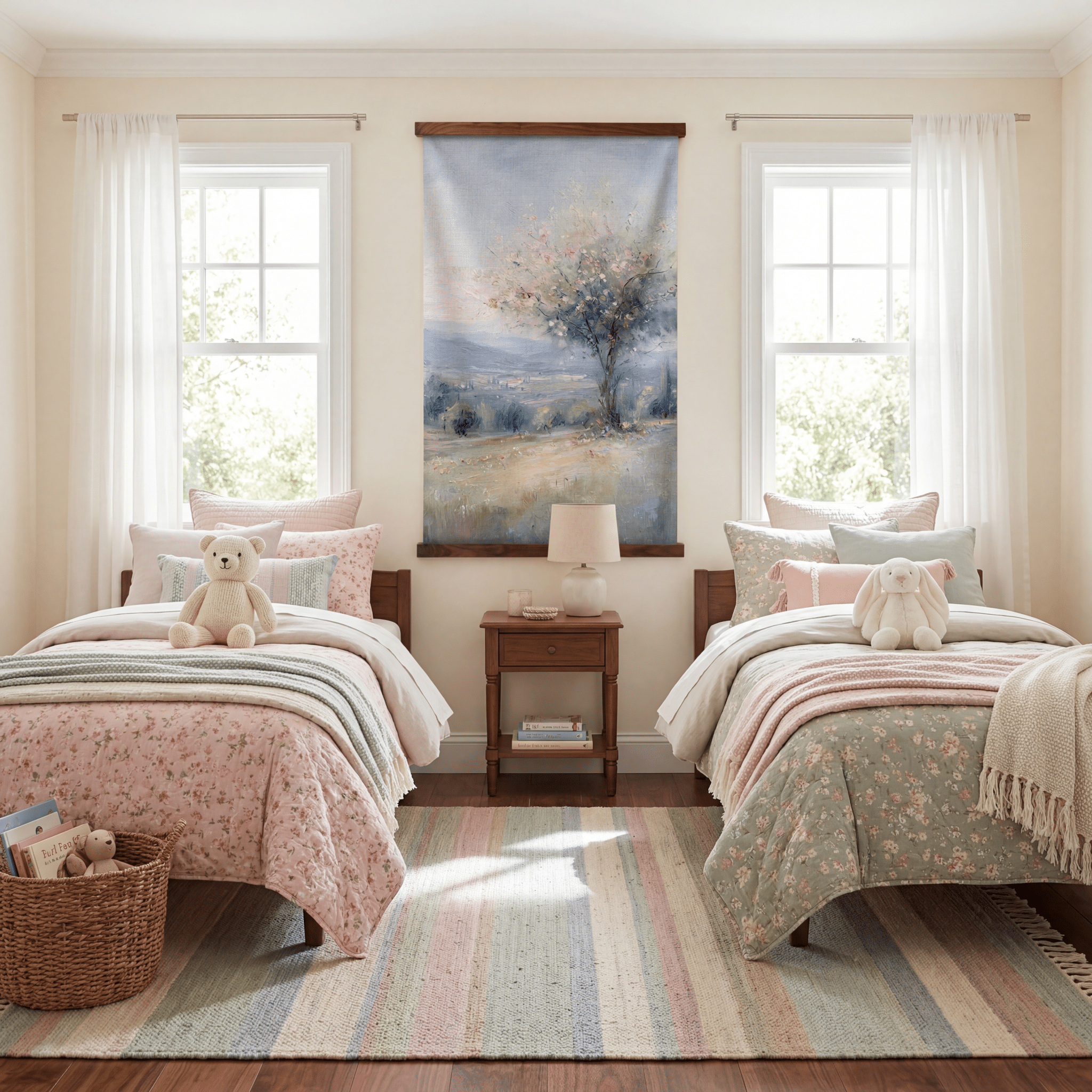 Pink Canopy - Tapestry - Benton Lane Home - Lemon Park