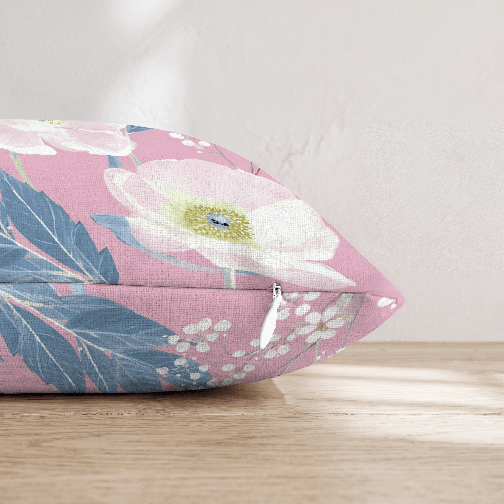 Pink Garden Throw Pillow - Hillcroft Home