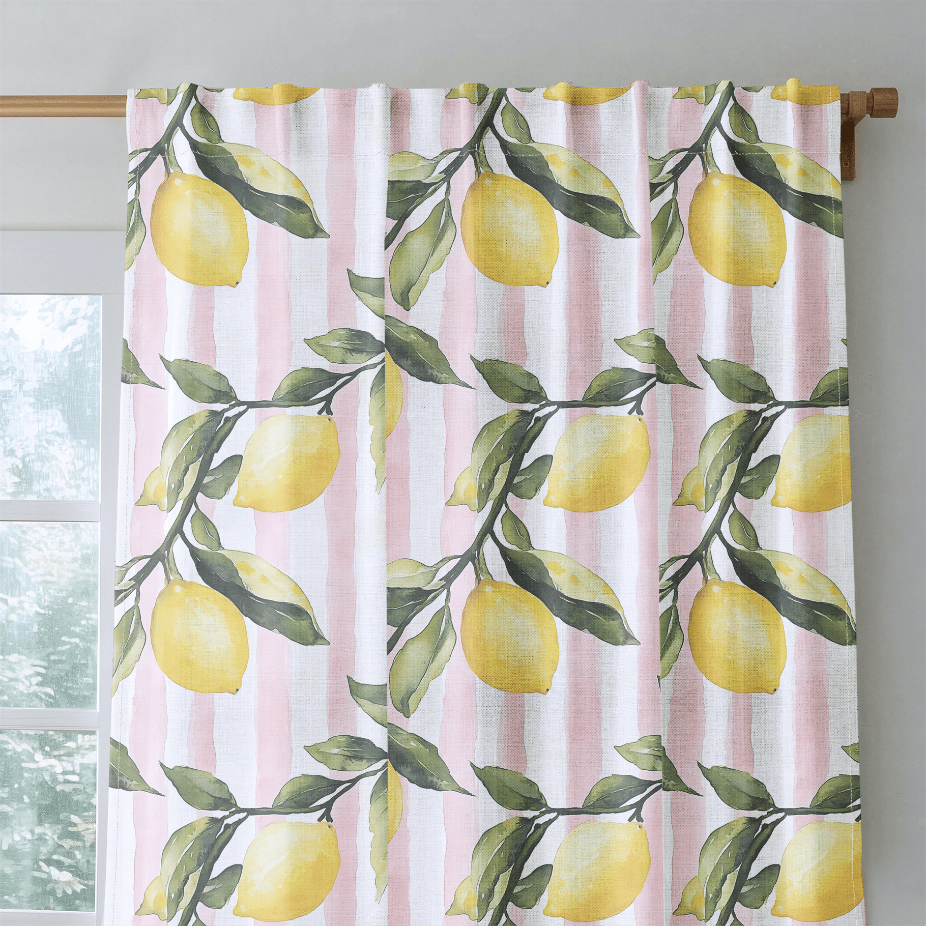 Pink Lemonade - Drapery - Benton Lane Home - Lemon Park