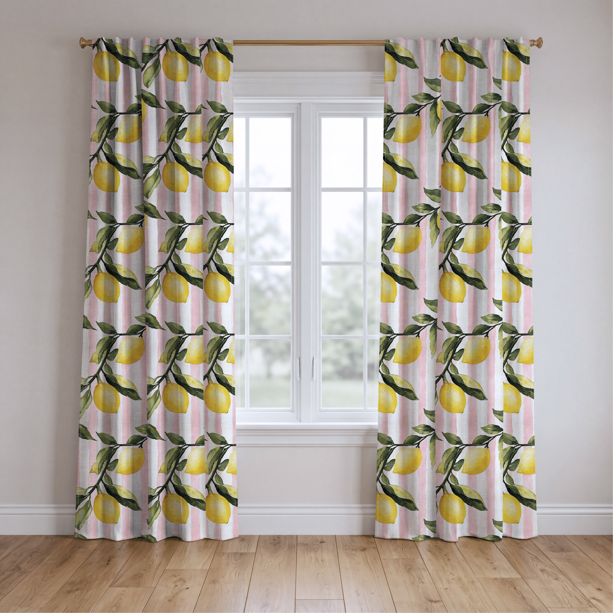Pink Lemonade - Drapery - Benton Lane Home - Lemon Park