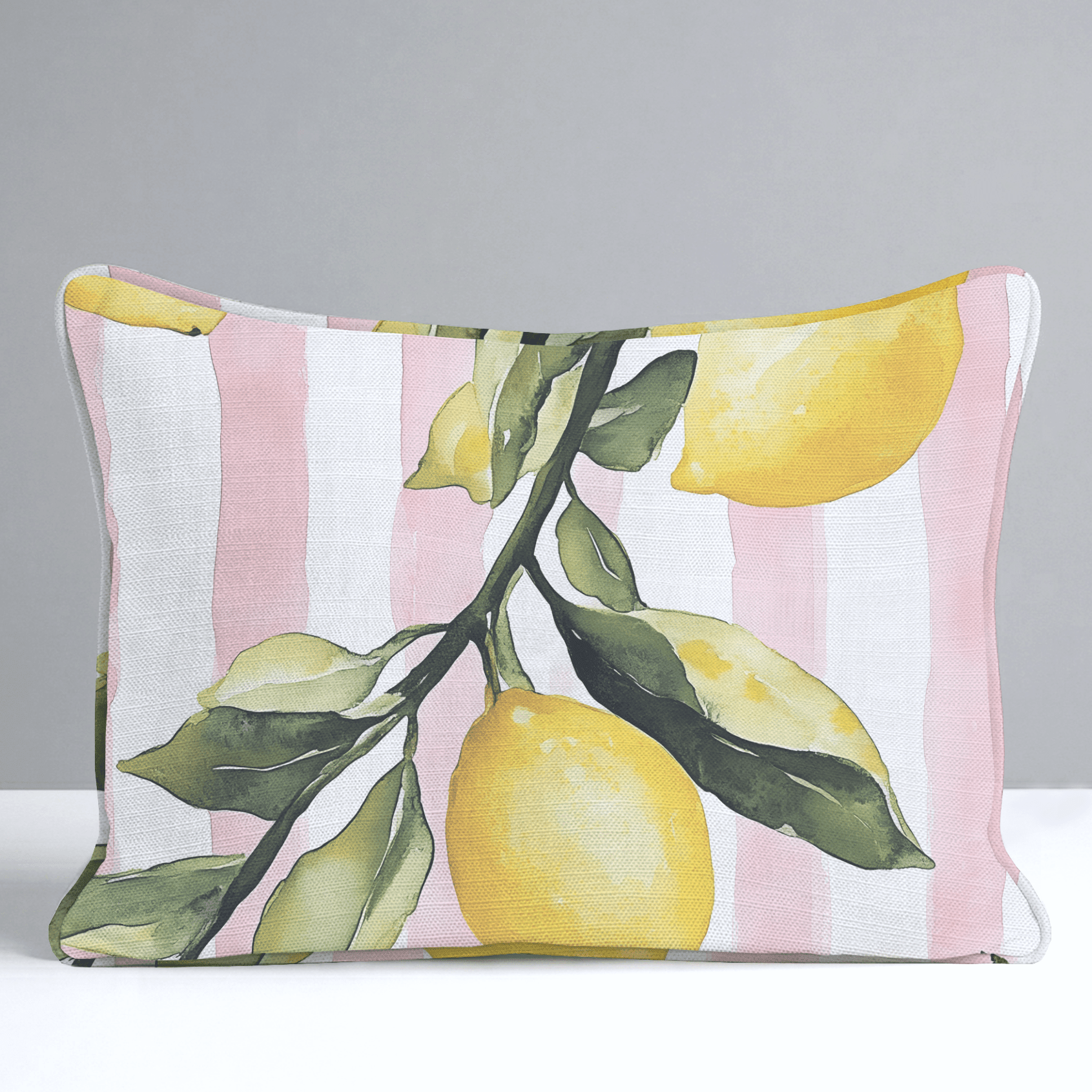 Pink Lemonade Throw Pillow - Benton Lane Home - Lemon Park