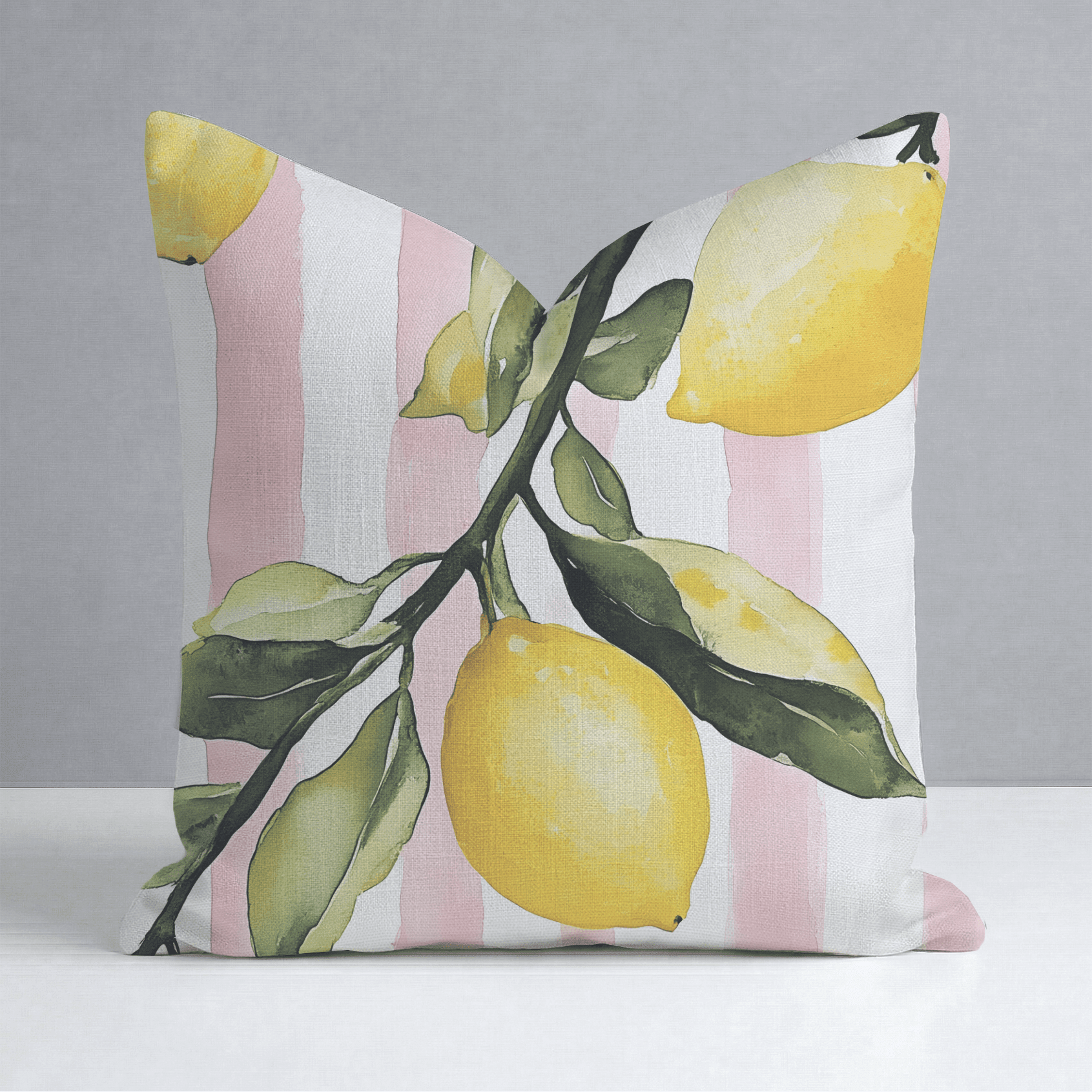 Pink Lemonade Throw Pillow - Benton Lane Home - Lemon Park