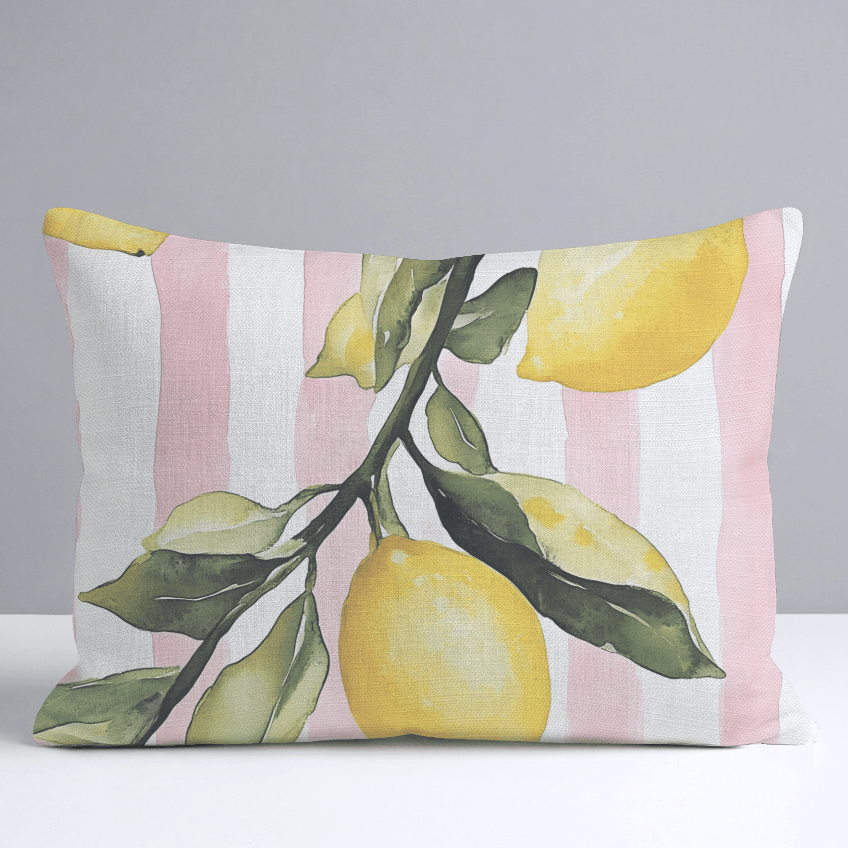 Pink Lemonade Throw Pillow - Benton Lane Home - Lemon Park