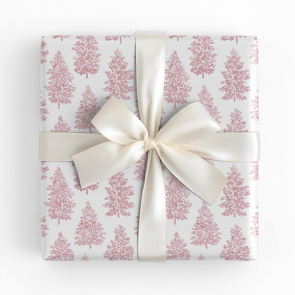 Pink Pines - Wrapping Paper - Benton Lane Home - Lemon Park