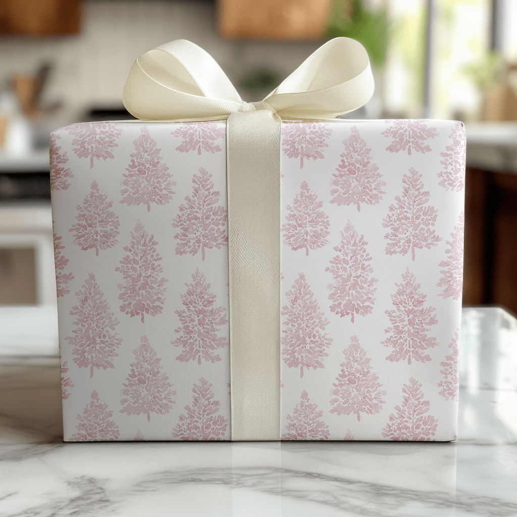 Pink Pines - Wrapping Paper - Benton Lane Home - Lemon Park