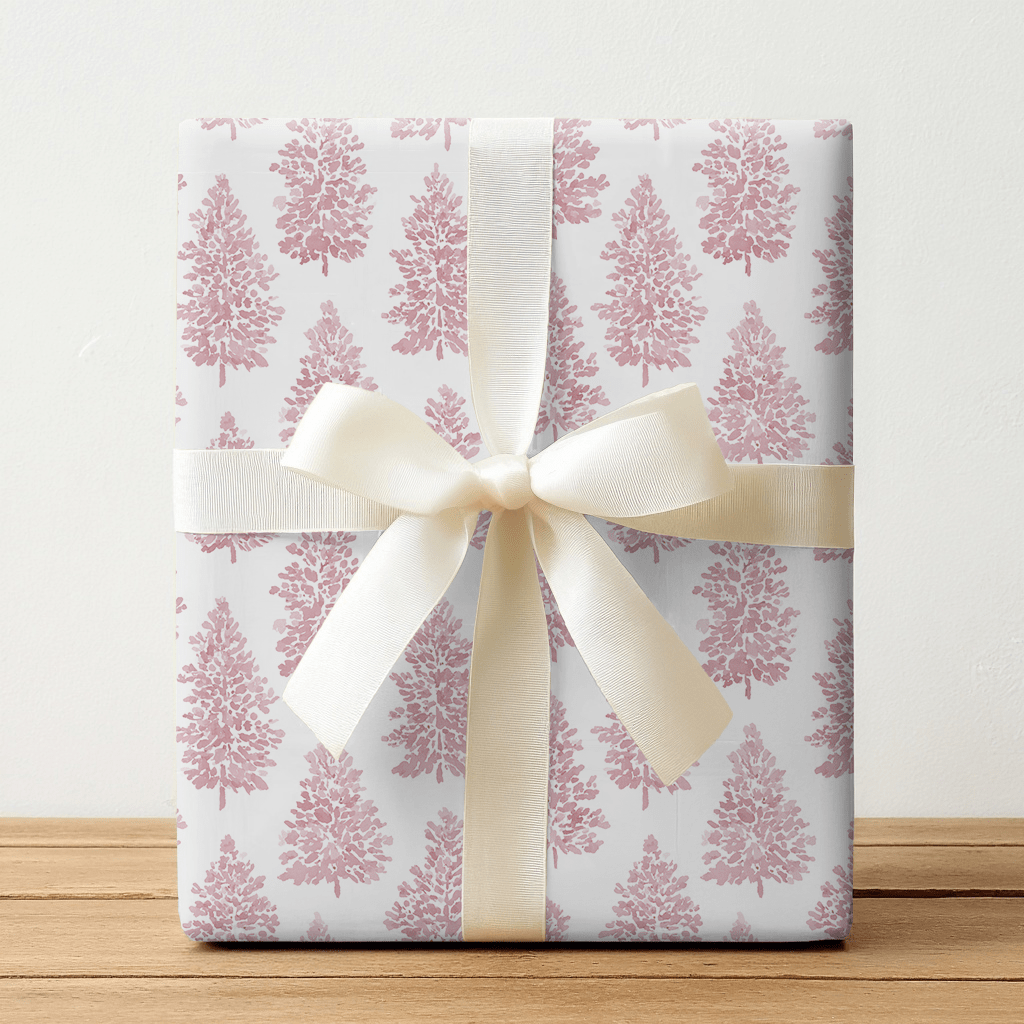 Pink Pines - Wrapping Paper - Benton Lane Home - Lemon Park