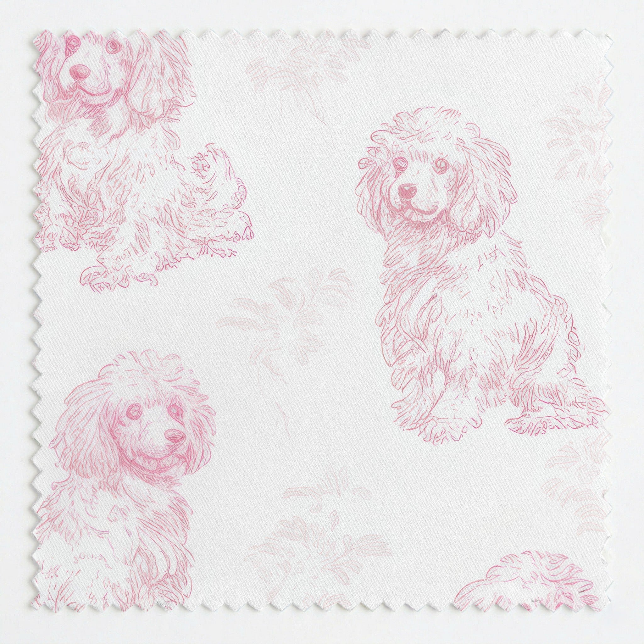 Pink Poodles - Fabric - Lemon Park