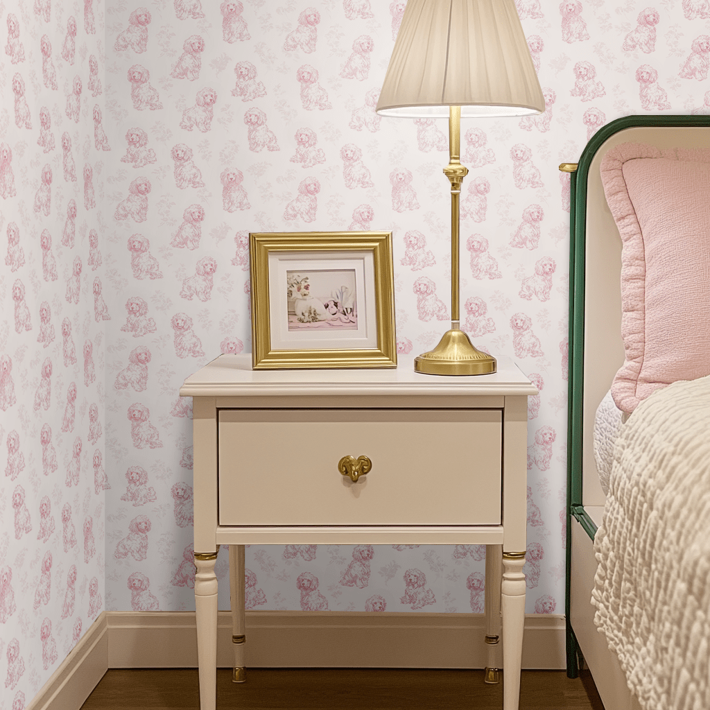 Pink Poodles Wallpaper - Lemon Park