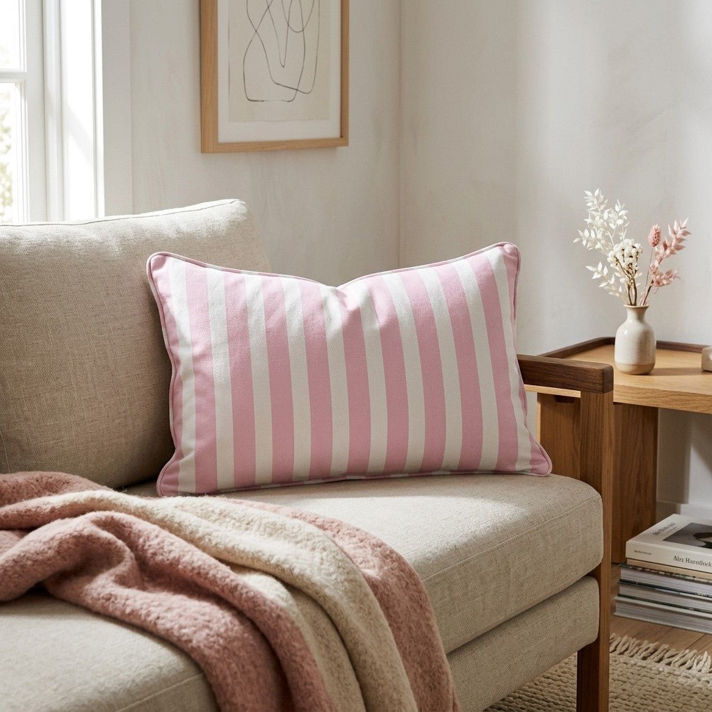 Pink Spencer Throw Pillow - Benton Lane Home - Lemon Park