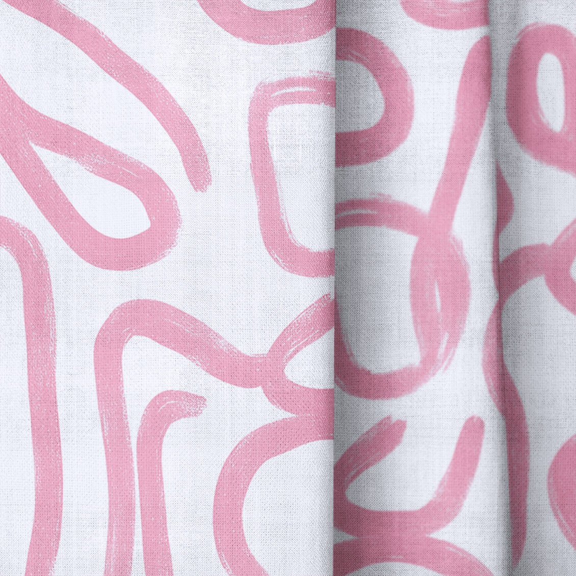 Pink Tangle - Drapery - Lemon Park