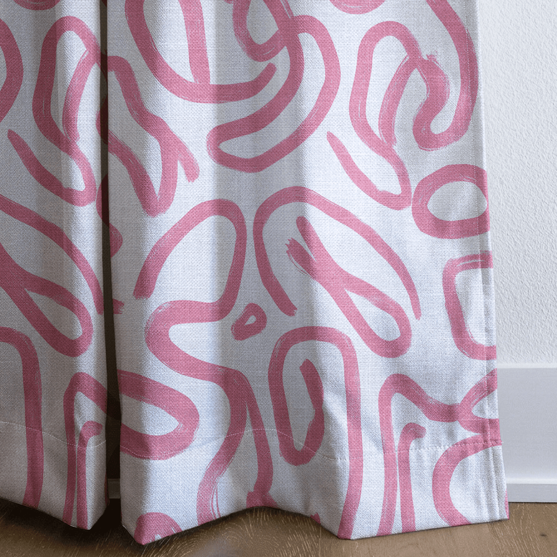 Pink Tangle - Drapery - Benton Lane Home - Lemon Park