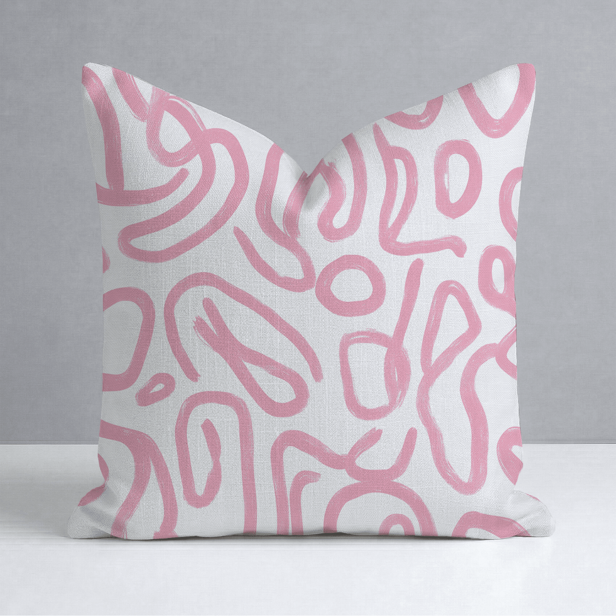 Pink Tangle Throw Pillow - Lemon Park