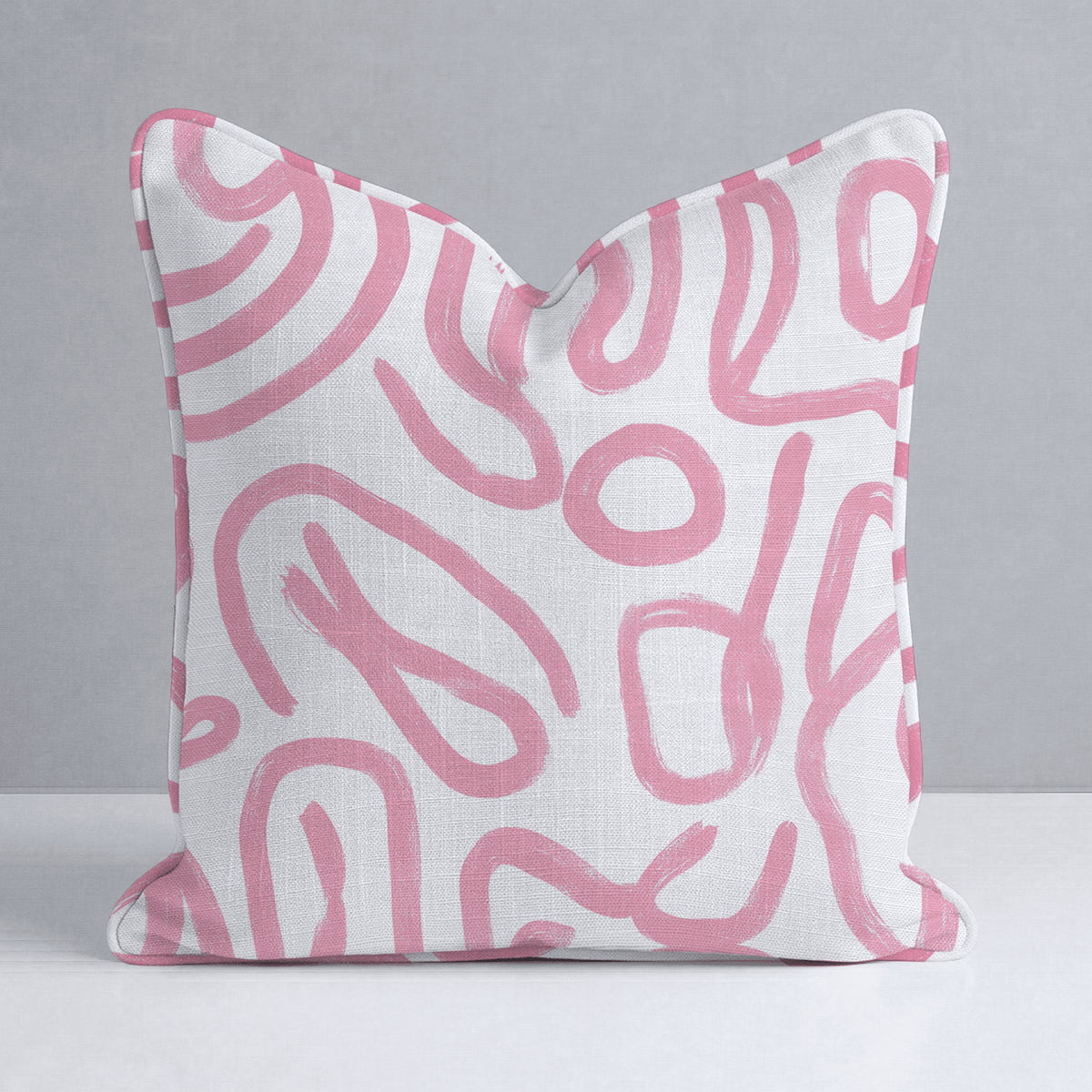 Pink Tangle Throw Pillow - Lemon Park