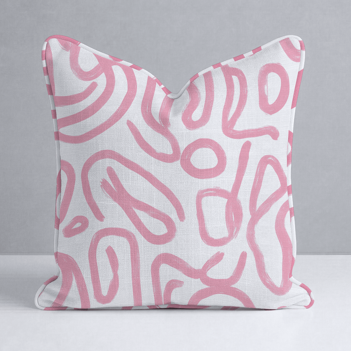 Pink Tangle Throw Pillow - Lemon Park