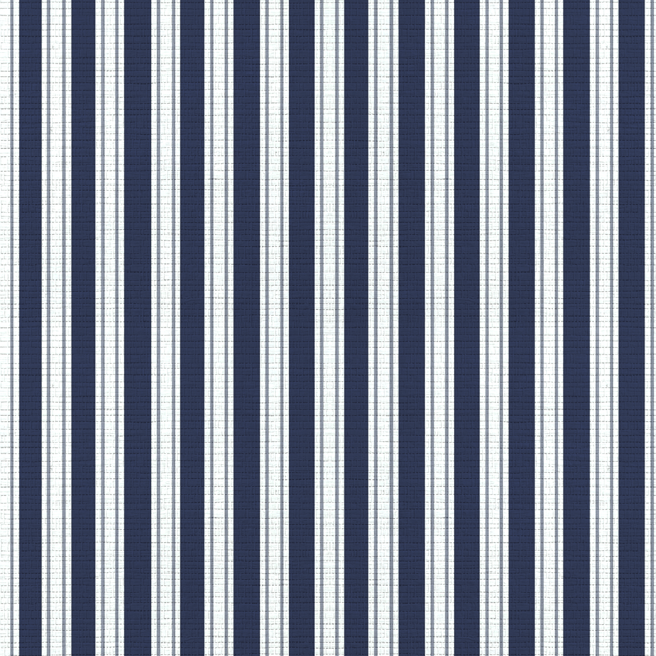 Pinstripe Blues Faux Grasscloth Wallpaper - Painted Paper