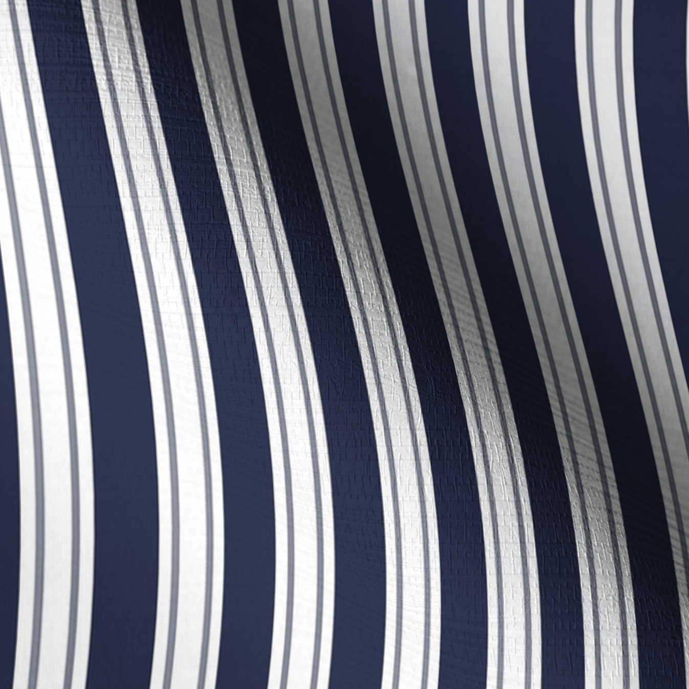 Pinstripe Blues Faux Grasscloth Wallpaper - Painted Paper