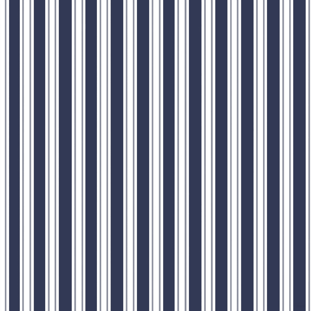 Pinstripe Blues Wallpaper - Painted Paper