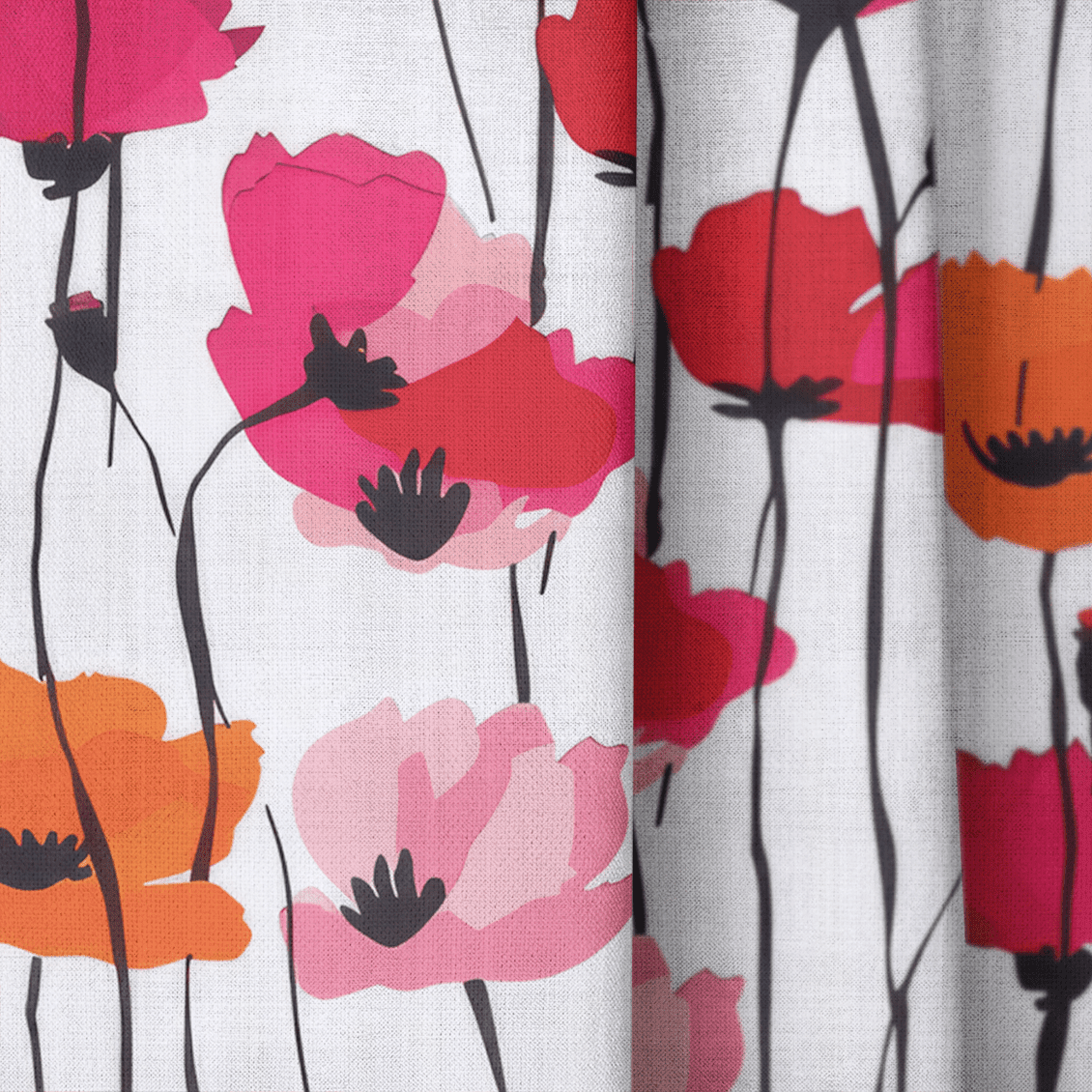 Piper's Poppy Parade - Drapery - Benton Lane Home - Lemon Park