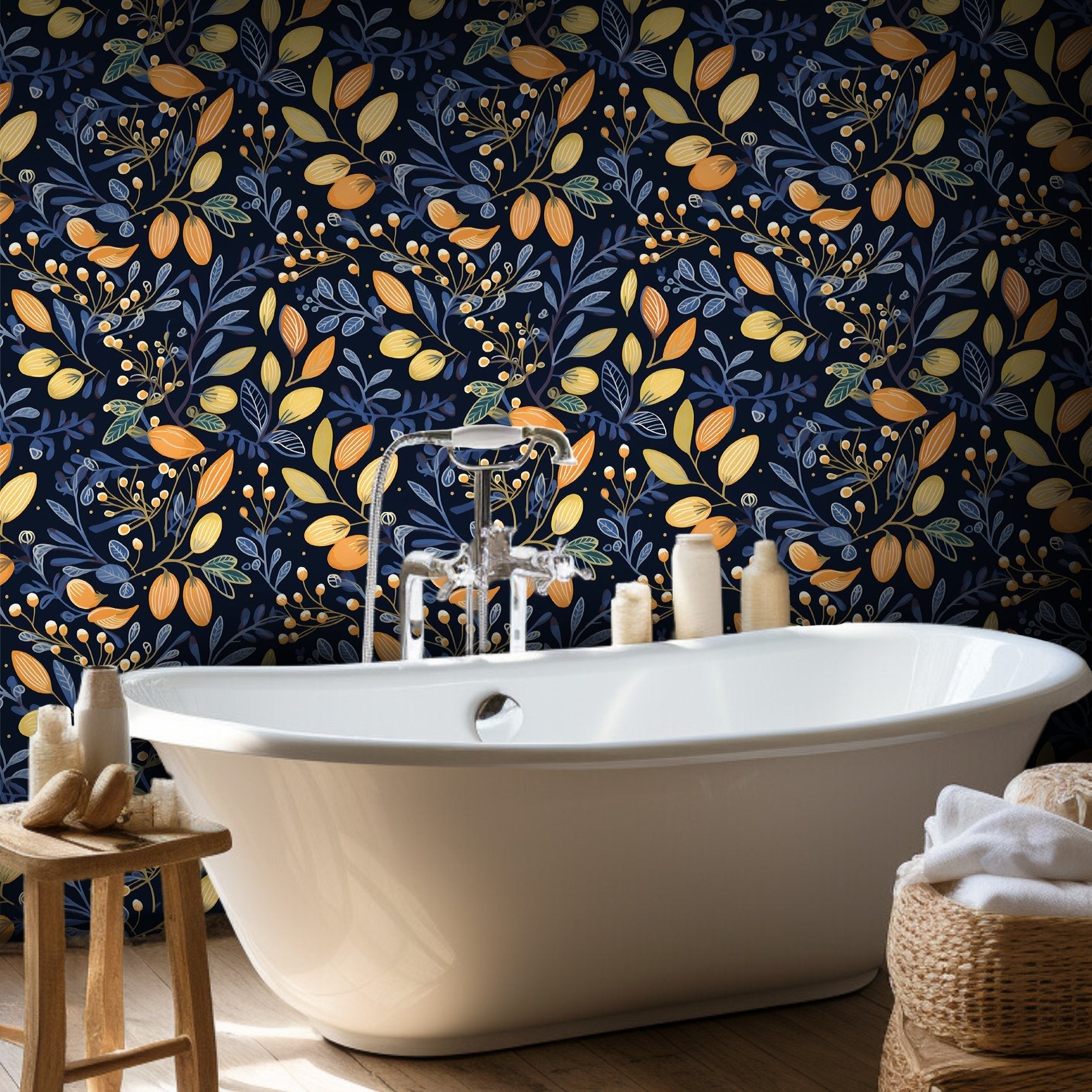 Pippa Floral Wallpaper - Benton Lane Home - Painted Paper