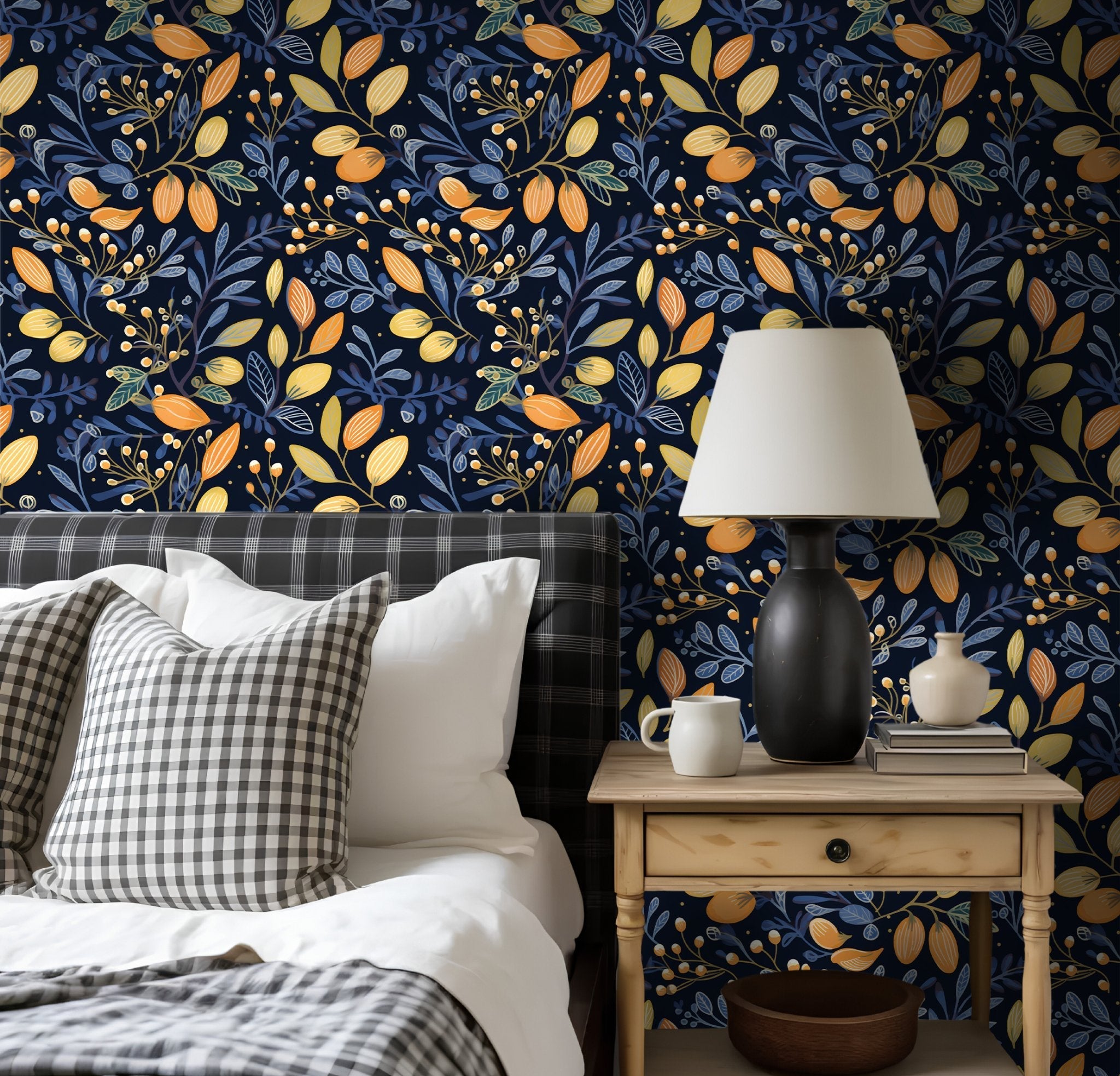 Pippa Floral Wallpaper - Benton Lane Home - Painted Paper