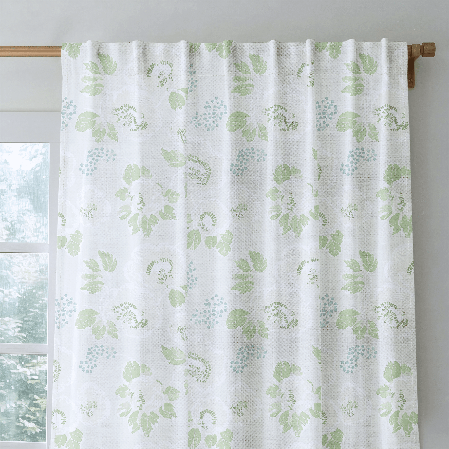 Pistachio Petals - Drapery - Benton Lane Home - Lemon Park