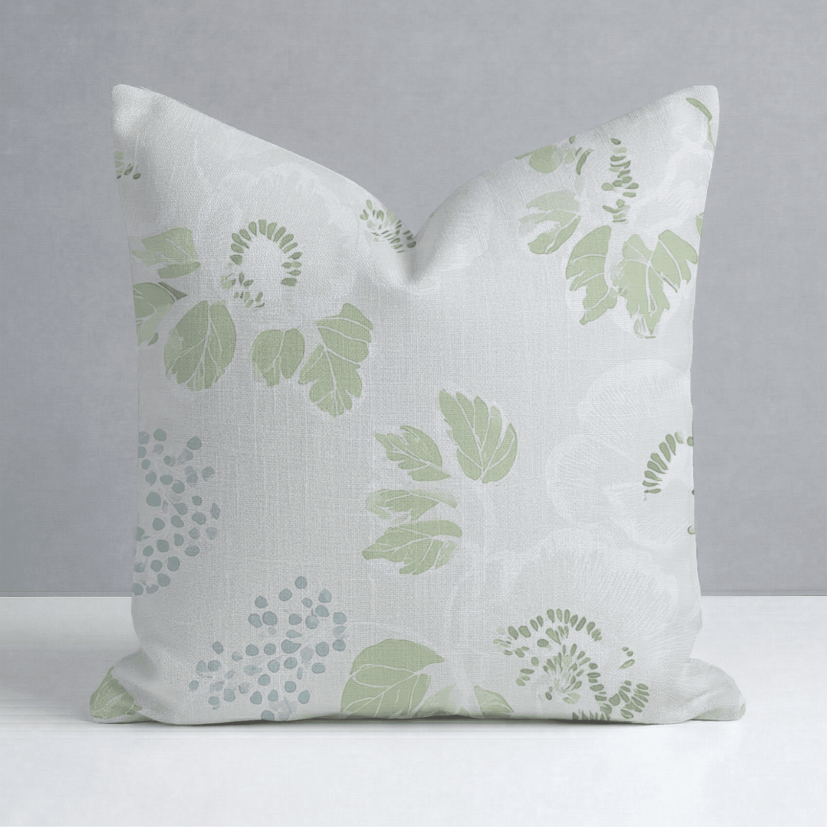Pistachio Petals Throw Pillow - Benton Lane Home - Lemon Park